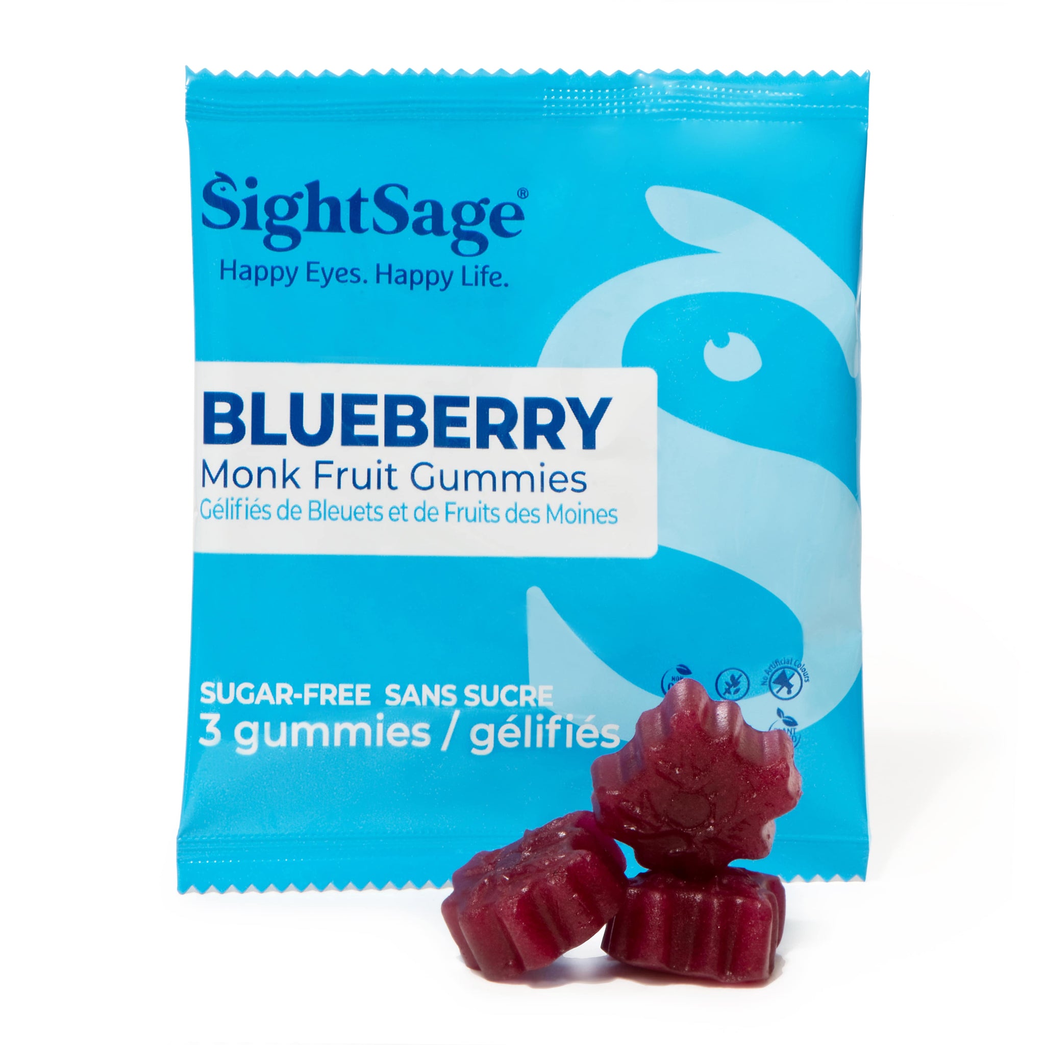 Blueberry Gummies - 60 gummies (20 packs of 3) – SightSage